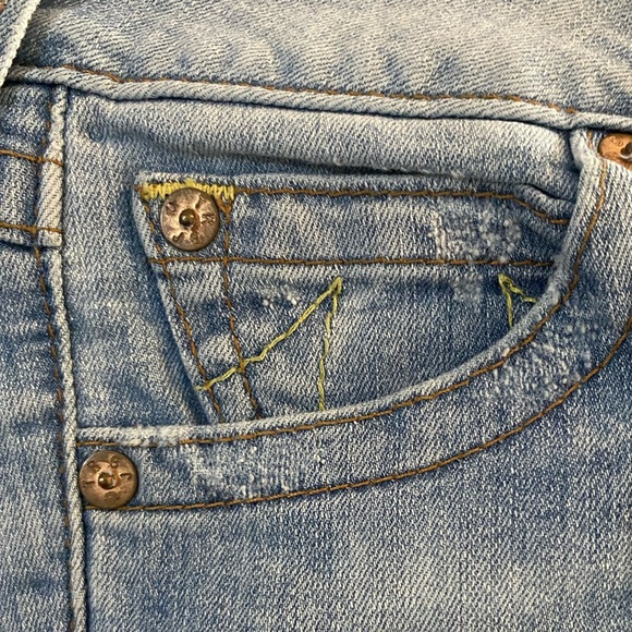 True Religion Blue Boot Cut Jeans with Signature Stitching - Picture 12 of 13